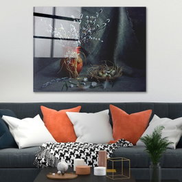 Wallity Cuadro Decorativo de Vidrio Templado Multicolor 70 x 100 cm